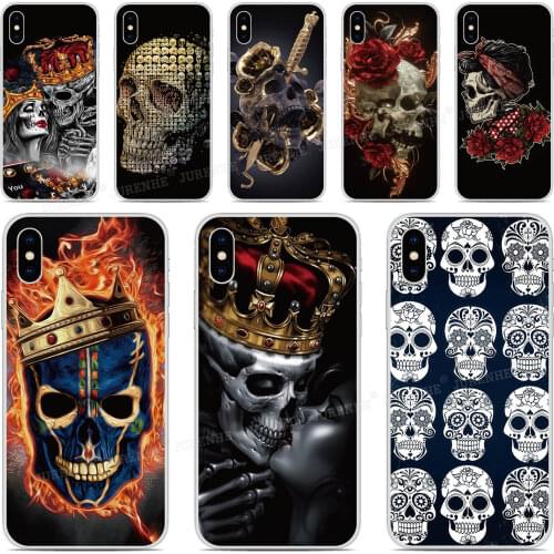 DIY Custom Photo For Blackview A80 A60 BV9600 Pro Phone Case Skull Bone tpu Soft Cover For OnePlus 9 8 5G 6 7 7T Pro Cases