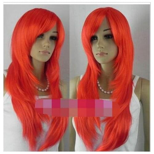 Suyushun2340+++ LONG RED STRAIGHT WOMENS WIG
