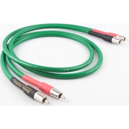 HI-End 2328 Silver Copper Mixed RCA Interconnect Cable Stereo Hi-Fi Audio Analogue Lead Phono Interconnect Cables