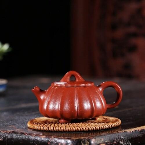 Yixing are recommended by the manual undressed ore dahongpao stone gourd ladle pot of household teapot agent undertakes