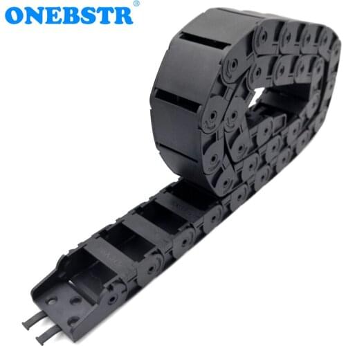 1 Meter 18x37mm Transmission Chain Drag Wire Carrier Cable Towline Semi Closed Open Inside For CNC Machine Tools Freeshipping