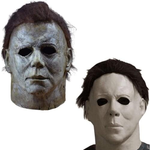 Movie Michael Myers Cosplay Mask Head Masks Full Costumes Horror Latex Masks Face Covered Helmet Props Halloween Carnival Party