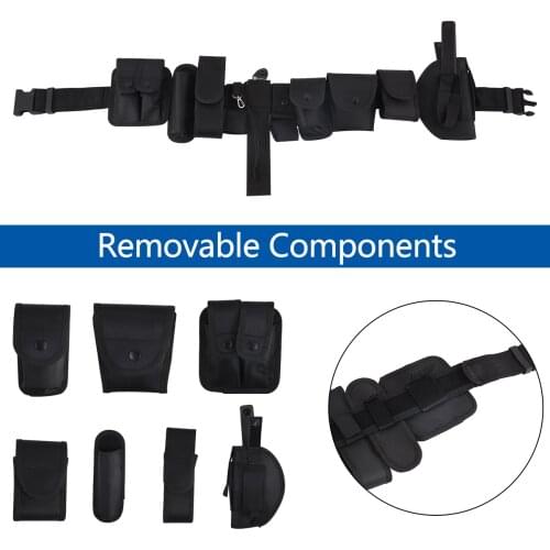 Multifunctional Security Belts Outdoor Tactical Military Training Polices Guard Utility Kit Duty Belt With Pouch Set