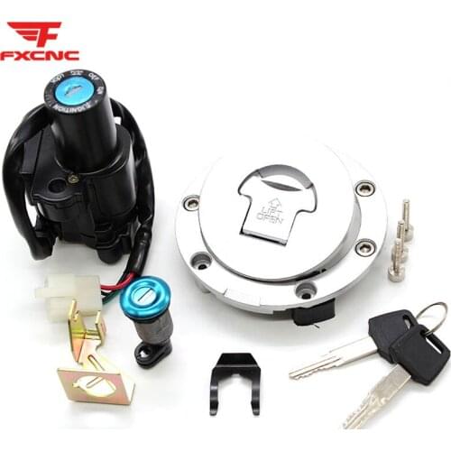 For Honda CB900F/400 VTEC CBR929/954 VFR800 CB1300 ST1300 Motorcycle Ignition Key Switch Seat Lock Fuel Tank Gas Cap Cover Set