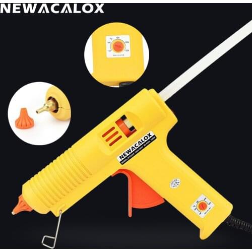 NEWACALOX EU 100-240V 150W Hot Melt Glue Gun 11mm Hot Glue Stick Heat Temperature Tool Guns Thermo Gluegun Home DIY Repair Tools