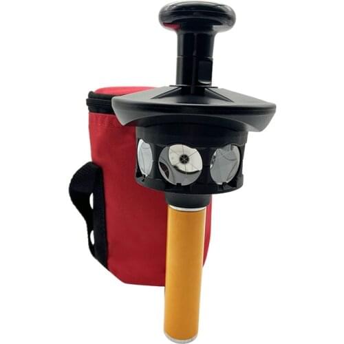 NEW Sliver-plated 360 degree prism for Trimble Robot Total Station Surveying + 10cm yellow prism pole 5/8x11 Thread