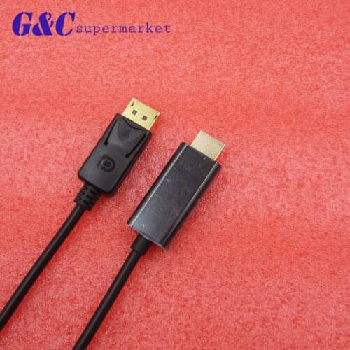 New Arrival Black 6FT 1.8M Displayport Male DP to HDMI Male Cable Adapter Converter for PC Laptop Projector diy electronics