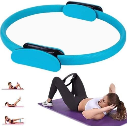 Professional Yoga Circle Pilates Magic Ring Fitness Kinetic Resistance Circle Body Building Hoop Gym Pilates Accessories 6 Color