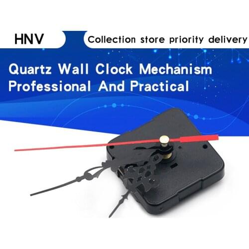 Professional And Practical Quartz Wall Clock Movement Mechanism DIY Repair Tool Parts Kit with Red Hands