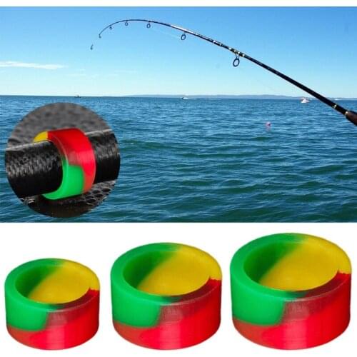 Anti-skid Fishing Rod Ring Luminous Silicone Rod Stop Ring Finger Rod Ring Fishing Gear Fishing Tool Fishing Accessories
