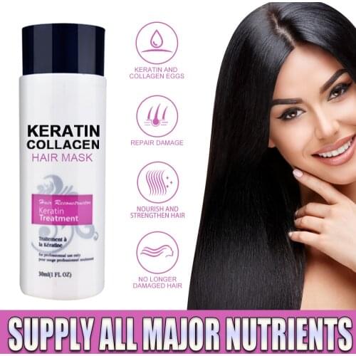 30ml/100ml Keratin Treatment Purifying Shampoo Hair Mask Straightening Hair And Repair Damage Hair Products 5 Seconds Repairs