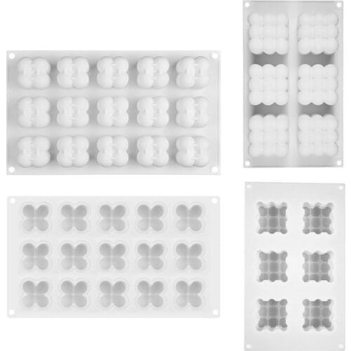 6/15 Cavities 3D Magic Shape Silicone Candle Mould Aromatherapy DIY Handmade Candle Material Resin Wax Soap Mold Making Supplies