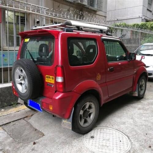 For SUZUKI Jimny Spoiler 2007-2013 Jimny spoiler High Quality ABS Material Car Rear Wing Primer Color Rear Spoiler