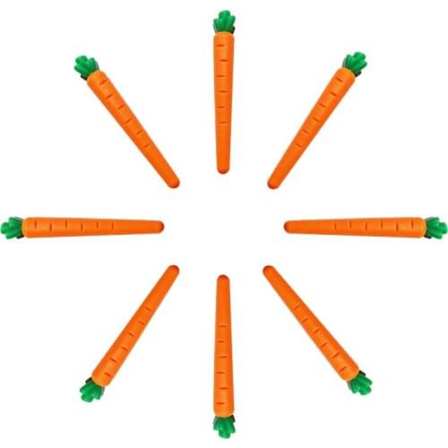 6pcs/lot Erasable Pen Special Rubber Carrot Shape Eraser Erasable Gel Pen Correction Supplies School Office Stationery gifts