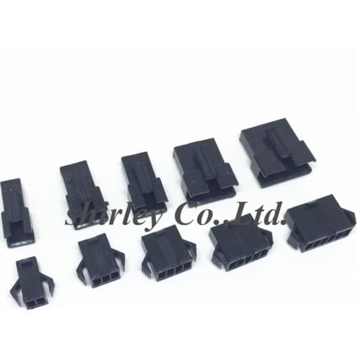 100sets/lot connectors SM 2/3/4/5/6/8/9/10/11/12Pin Pitch 2.54MM Female and Male Housing terminals SM-3P SM-3R JST SM2.54