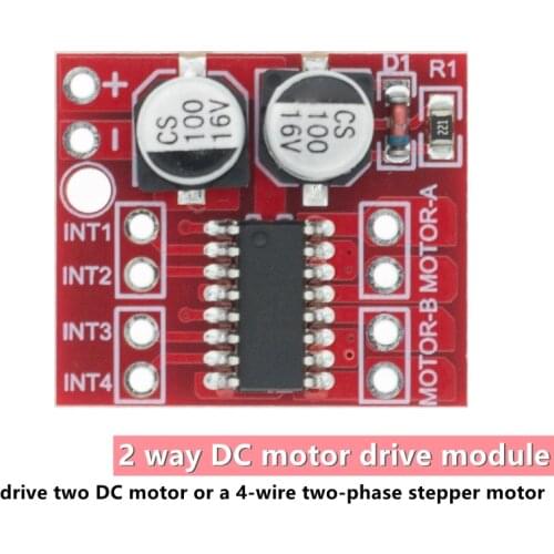 2-way DC Motor Drive Module Reversing PWM Speed Dual H Bridge Stepper Motor Mini Victory L298N