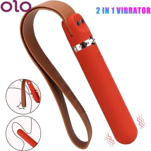 2 IN 1 Dildo G Spot Vibrator Orgasm Chastity Belt Spanking Sex Toys for Couple Sex Shop 9 Frequency SM Flogging Slave Games