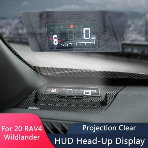 QHCP Auto HUD Safe Driving Head Up Display Screen Projector Windshield Hidden Interior Accessory For Toyota RAV4 Wildlander 2020