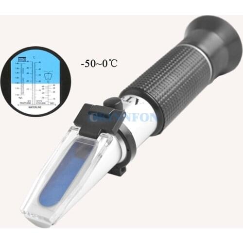DHL 50PCS Handheld Refractometer Specific Gravity Analyzer Instrument Fluids Refractometer Measuring Instrument Salinity Meter