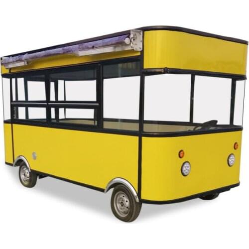 Europe Standard Food Truck Mobile Kitchen Catering Trailer Pizza Oven Coffee Ice Cream Hot Dog Snack Kiosk Food Cart for Sale