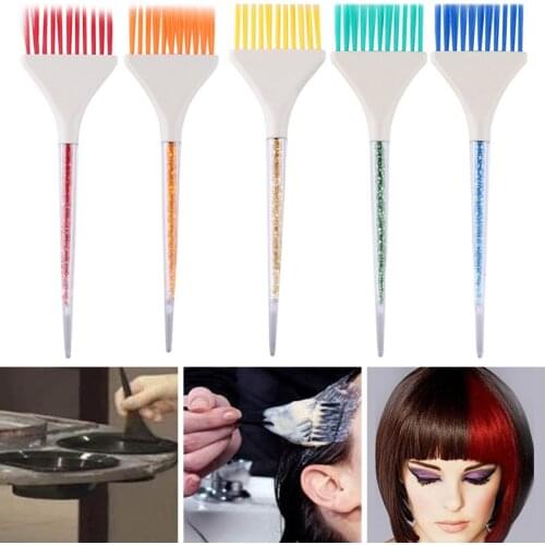 Coloring Hair Dye Brushes Plastic Mixing Bowl Salon Barber Shop Tinting Comb Brush Hairstyle Hairdressing DIY Haircut Accessorie