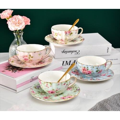 Bone China Coffee Cup Ceramic Tea Black Tea Cup Dish Animal Tablewar Set Wedding and Housewarming Gifts