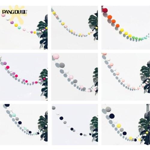 Handmade Colorful Ball Baby Room Decor Baby Stuff for Newborns Hairball Baby Decoration Room Wall Hanging Baby Room Accessories