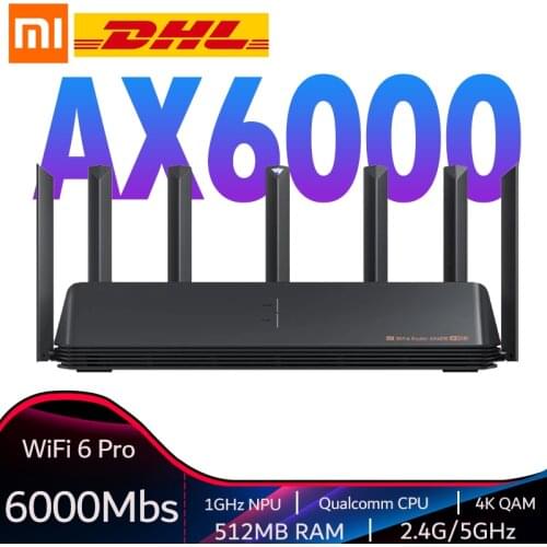 Xiaomi AX6000 Router Wifi6 6000Mbs 2.5G Rate WAN/LAN Security Encryption Mesh Wifi External Signal Amplifier Wireless Mi Router