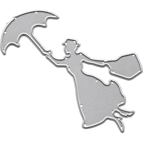 Umbrella Girl Metal Cutting Dies Stencil DIY Scrapbooking Album Stamp Paper Card Embossing Decor Craft