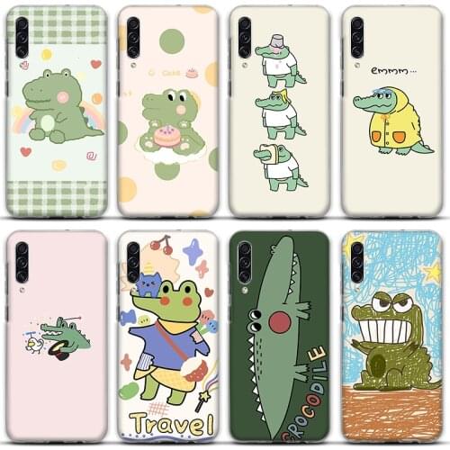 Cute little crocodile Silicone Phone Case For Huawei P30 P20 P40 P10 Lite Pro Soft Case For Huawei Y6 Y7 Y9 S Smart 2019 Cover