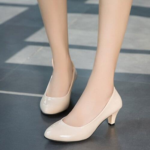Fashion Nude hallSow Mouth Sexy Fashion Women Shoes Office High Heels Casual Shoes for Elegant Ladies Female