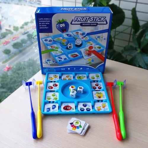 NEW Board Games for children Fruit Sticks Party Games For Kids Early Learning Educational Toys Portable Family Toy Novelty Gifts