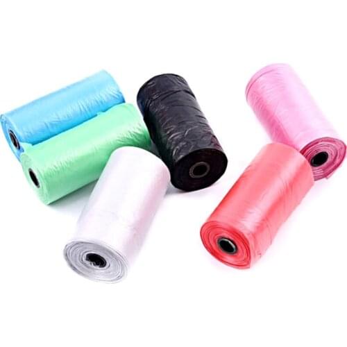 NEW 1 Roll Pet Dog Garbage Travel Clean-up Bag Pick Up Waste Poop Bag Refills Supply NEW &K125