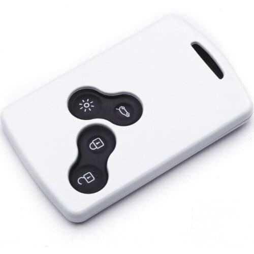New ABS 4 Buttons Car Smart Key Case Cover For Renault Duster Captur Clio Logan Megane 1 2 3 Koleos Scenic Card Auto Accessories