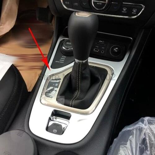 Fit For Jeep Cherokee 2014 2015 Car Chrome Inner Center Control Consoles Gear Box Cover Trim Frame Decoration Frame Accessories