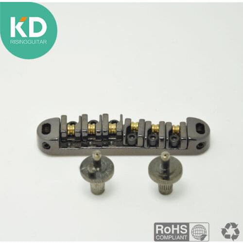 Roller Saddle Locking Tune-O-Matic Chrome Guitar Bridge for Les Paul Guitar