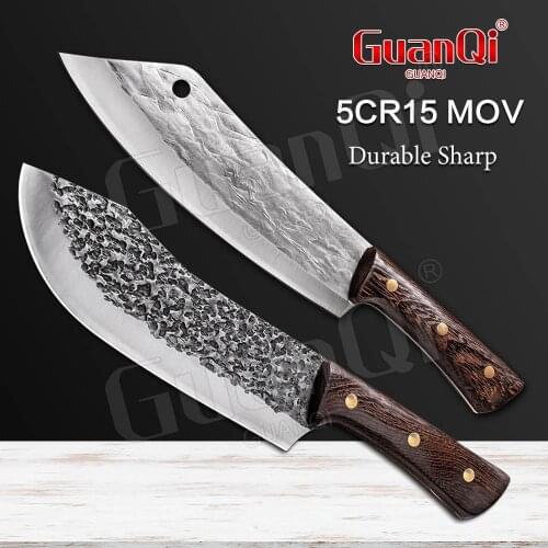 Stainless Steel Chef Knife Kitchen Knife Full Tang Chopping Cleaver High Carbon 5Cr15Mov Steel Butcher Knife Kitchen Accessory