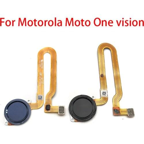 Fingerprint Scanner For Motorola Moto One Vision ID Home Button Fingerprint Menu Return Key Recognition Sensor Flex Cable