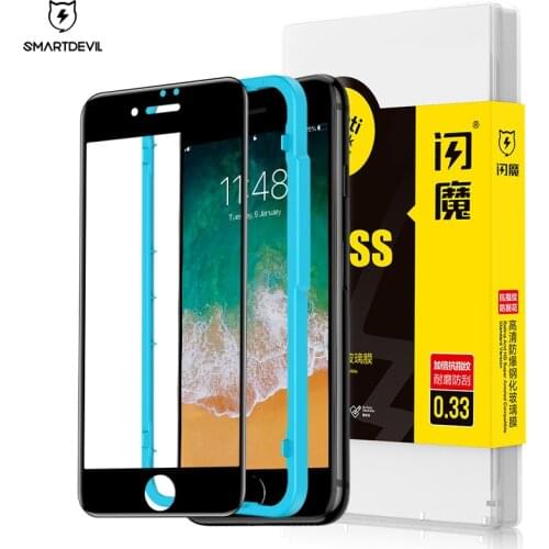SmartDevil Tempered Glass For iPhone 7 Plus 8 Plus XR XS Max Diamond Screen Protector Film For iPhone X Protective Glass