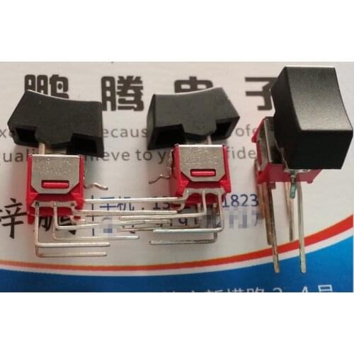 1PCS Taiwan toggle switch boat-shaped swing switch two-speed six-foot curved foot 6 rocker switch 250V1.5A