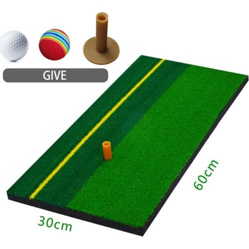Golf Practice Mat Artificial Lawn Nylon Grass Rubber Tee Backyard Outdoor Golf Hitting Mat Durable Training Pad 60x90cm X220A