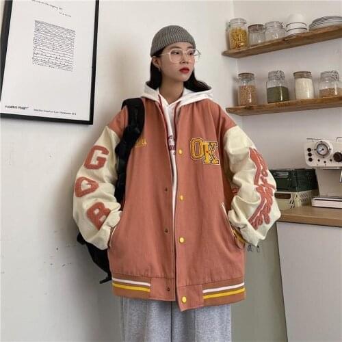Spring Plus Size Women Clothing Baseball Bomber Jacket Women Jackets Harajuku Temperament American Baseball Women Coat