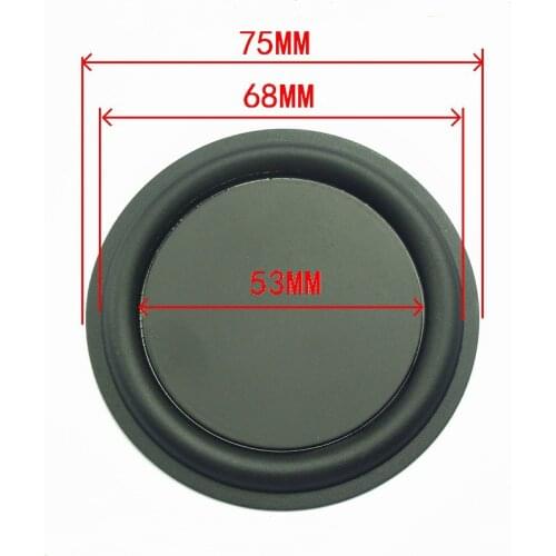I Key Buy 2Pcs 3 Inch 75mm Audio Audio Bass Diaphragm Passive Radiator Speaker Repair Parts DIY Home Theater Speaker Accessories