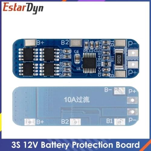3S 12V 18650 10A BMS Charger Li-ion Lithium Battery Protection Board Circuit Board 10.8V 11.1V 12.6V Electric