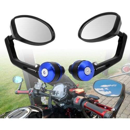 22mm Motorcycle Mirror White Glass Handle Bar End Rearview Side Mirror For YAMAHA tmax 500 530 xp500 xp530 xj600 keeway tx125