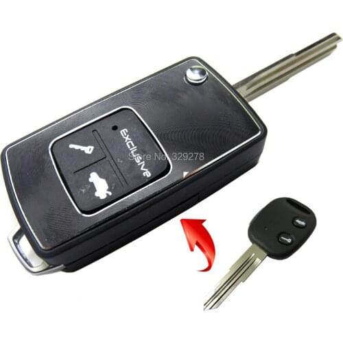 10pcs/lot 2 Buttons Uncut Blade Modified Remote Blank Car Key Shell For Chevrolet AVOE LOVA EPICA SPARK LEFT GROOV