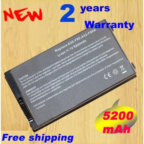 HSW New Battery A32-F80 for ASUS F80 F80s F80Cr F81 F81E F81Se F83 F83Cr F83E F83S F83Se F83V F83VD F83VF 11.1V 4400mAh