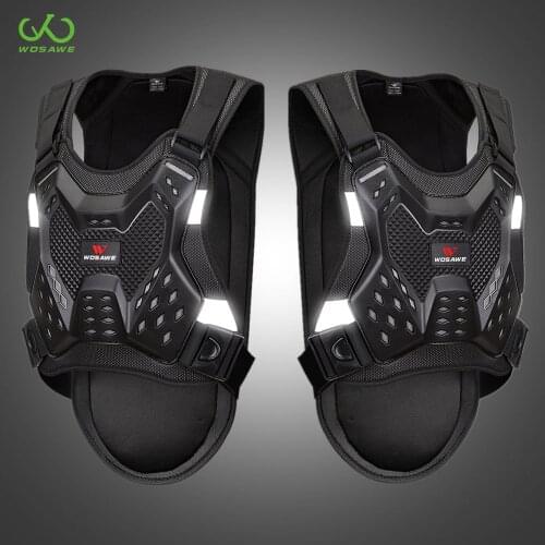 WOSAWE Adult Motorcycle Armor Vest Chest Back Protection Protective Gear Motocross Skiing Skateboard Safety Jacket