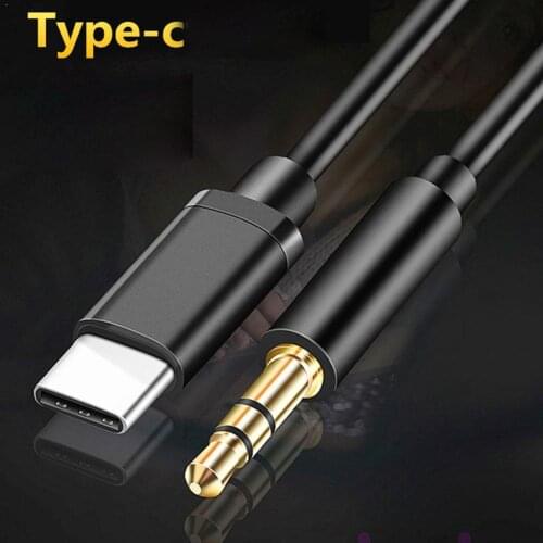 Aux Audio Cable Type C to 3.5mm Jack Adapter Cable Speakers Type-C Accessories Phone Car To USBC 3.5 Line Adapter Wire X2C1