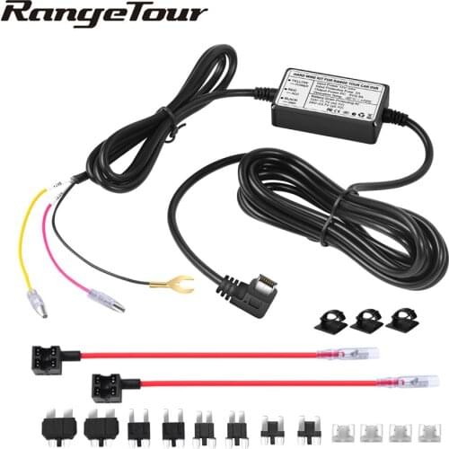 Car DVR Hardwire Kit 12V 24V to 5V 2.5A for Dash Cam 24 Hour Parking Monitor Car Adapter Cable Hard Wire Car Charger Cable